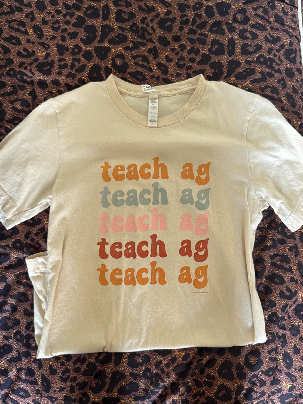 Teach AG Graphic Tee - Cream Shirt
